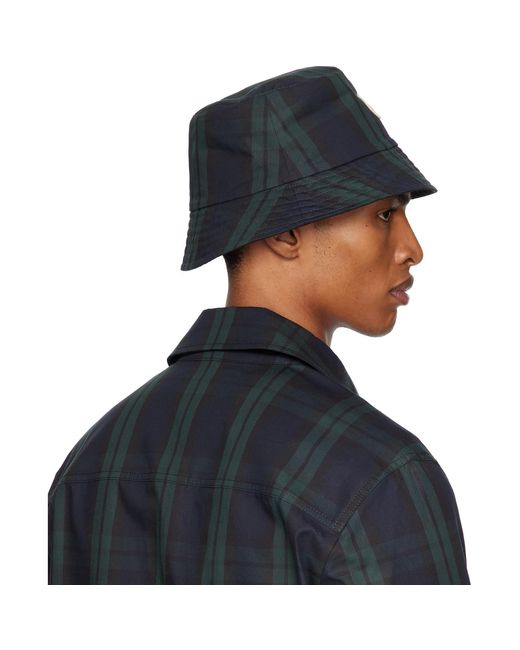 Moncler Black Reversible Bucket Hat for men