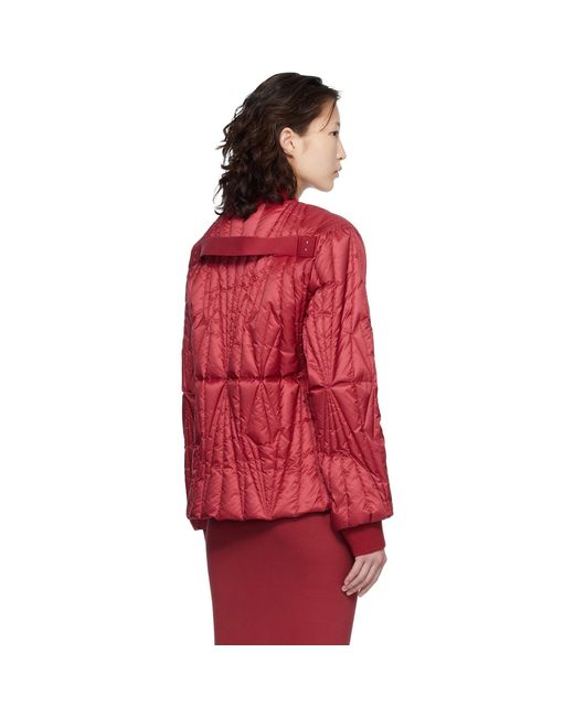 Rick Owens Red Moncler + Geocamo Flight Down Jacket
