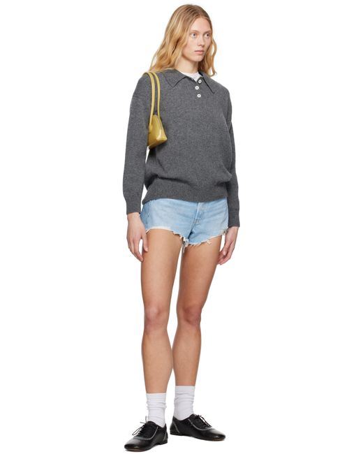 Short 501 Bleu En Denim À Taille Haute Levi's en coloris Blue