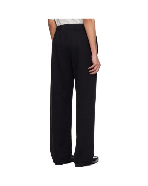 Jacquemus Black 'The Rond Carré' Sweatpants for men
