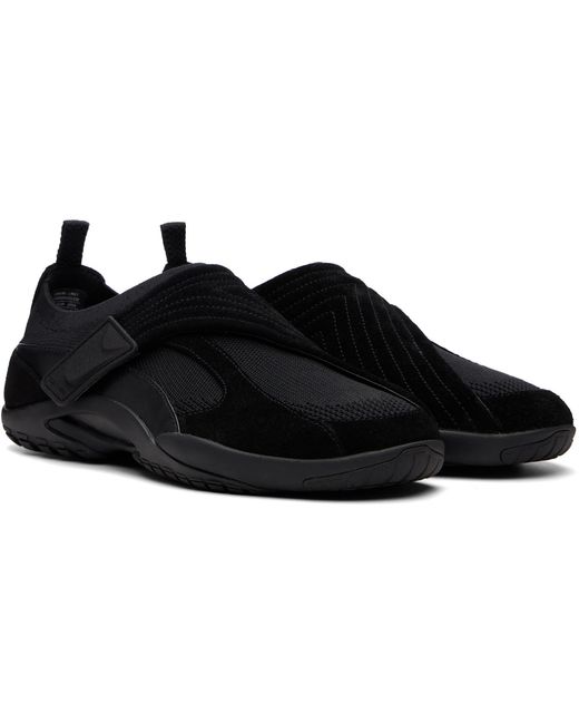 Lanvin Black Lnv1 Knit & Suede Sneakers for men
