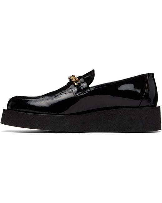 Ernest W. Baker Black Chain Creeper Loafers for men