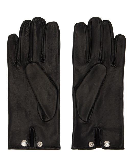 Ernest W. Baker Black Gloves for men