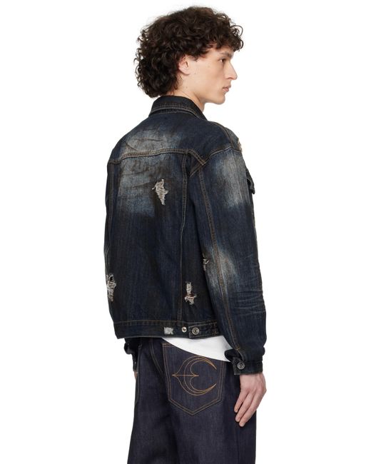 【THUG CLUB】Burn Down Denim Jacket Thug Club | Burn Down Denim Jacket | Outerwear