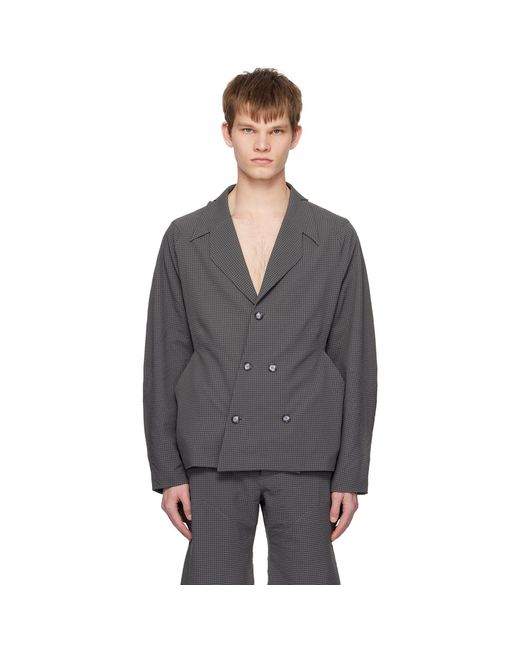 Uncertain Factor Black Voyager Blazer for men