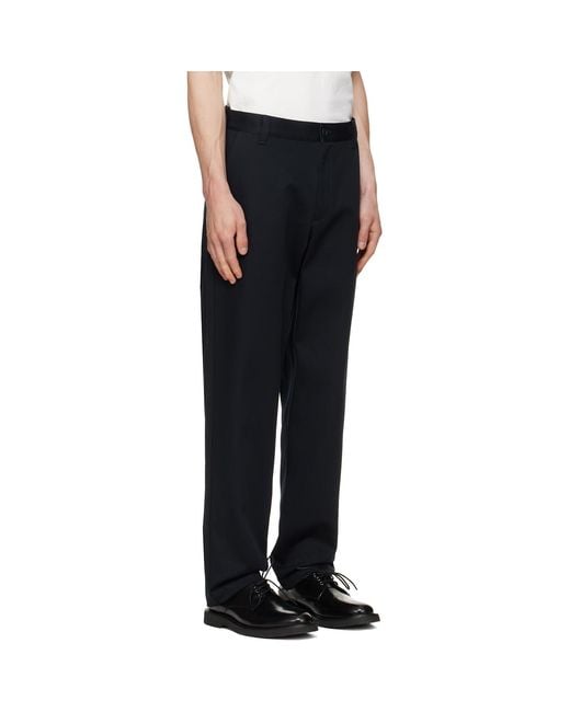 A.P.C. Black Lawrence Chino Trousers for men