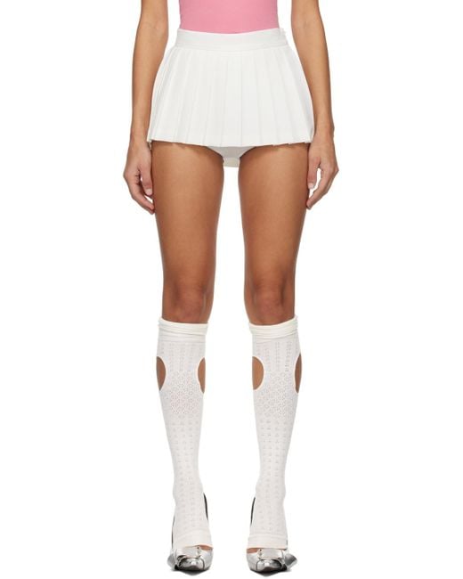 Pushbutton White Ssense Exclusive Off- Skort