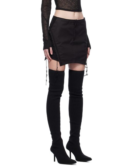 Hyein Seo Black Laced Miniskirt