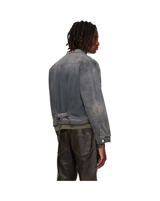 Enfants Riches Deprimes Black 'Type Vii' Flannel Lined Denim Jacket for men