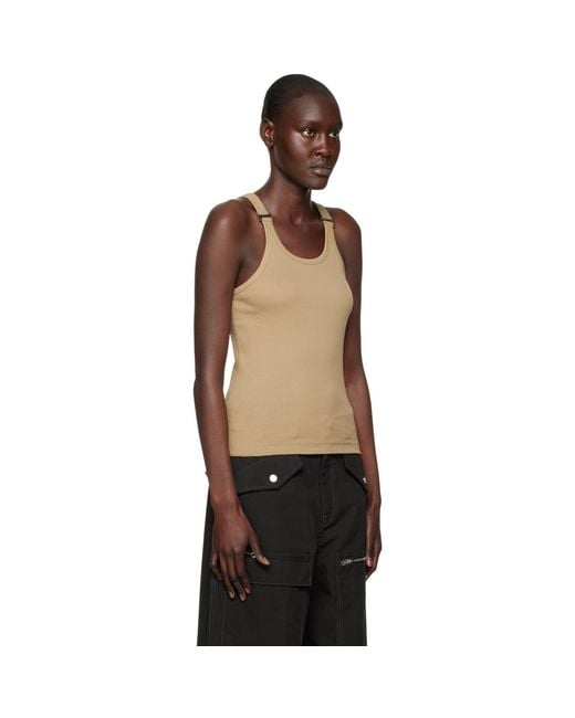 Dion Lee Black E-Hook Tank Top