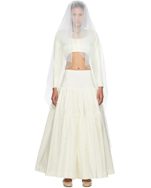 Molly Goddard White Ssense Exclusive Neptune Veil