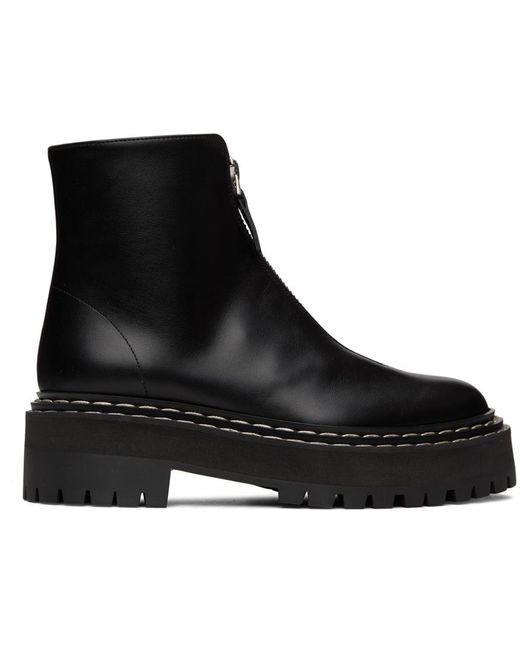 Proenza Schouler Black Zip Boots