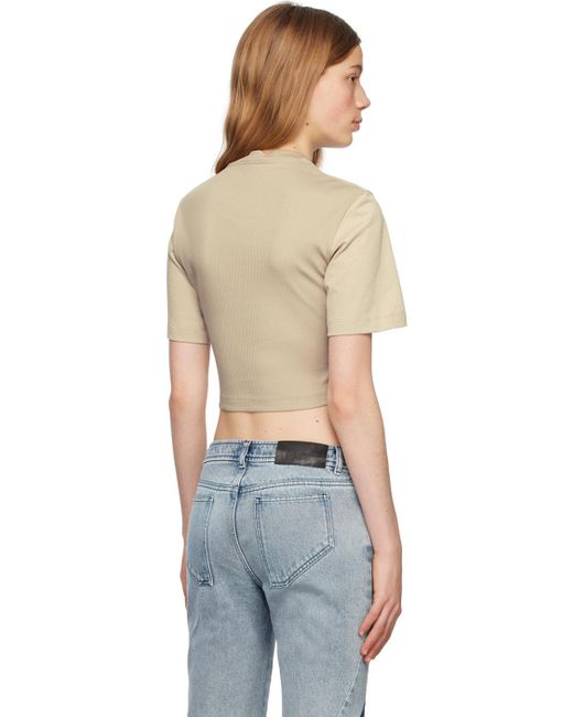 Dion Lee Blue Taupe Corset T-shirt
