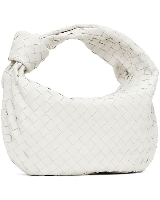 Bottega Veneta White Teen Jodie Bag