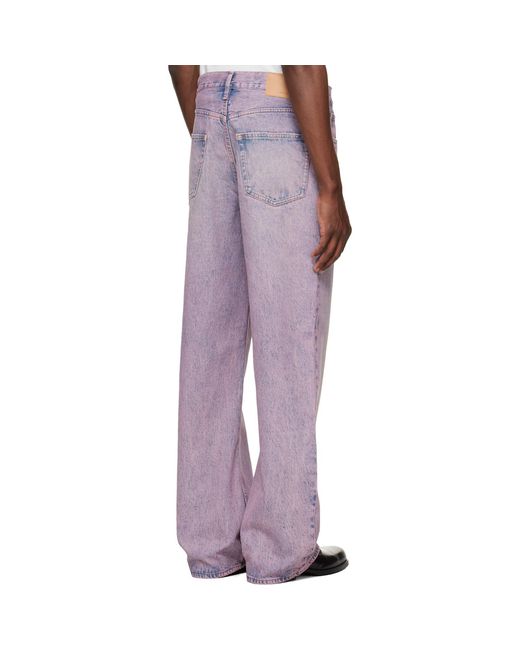 sunflower Purple Relaxed Boot Jeans for men