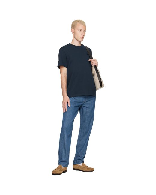 A.P.C. Blue Standard 'rue Madame' T-shirt for men