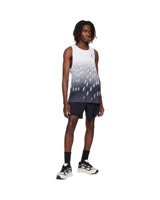 On Shoes Black Zero Singlet Running Top for men