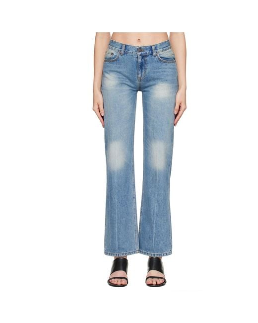 TONYWACK Blue Low-Rised Straight Classic Jeans