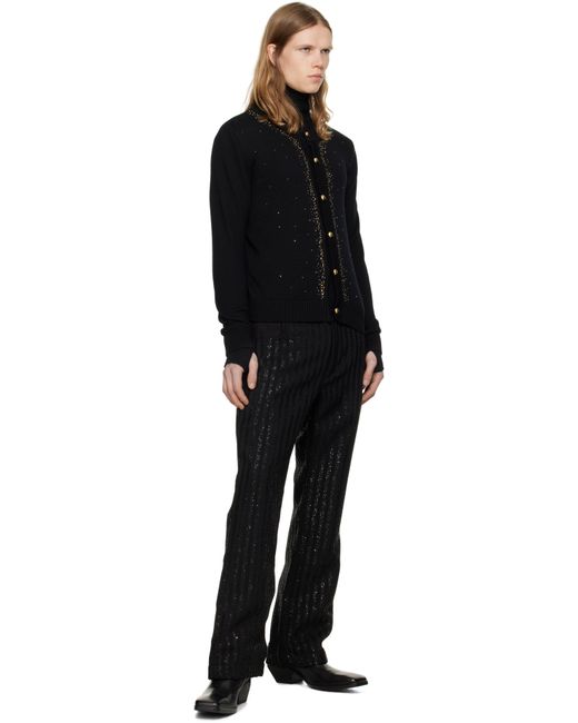 Ernest W. Baker Embellished Cardigan in Black for Men | Lyst