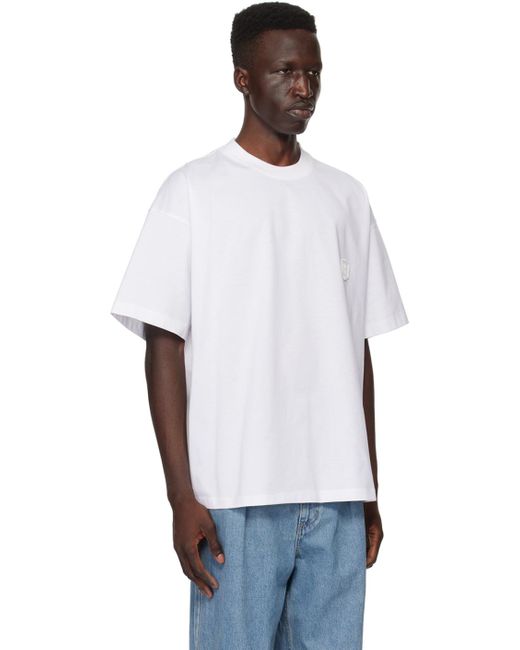 T-shirt blanc à image imprimée Wooyoungmi pour homme en coloris White