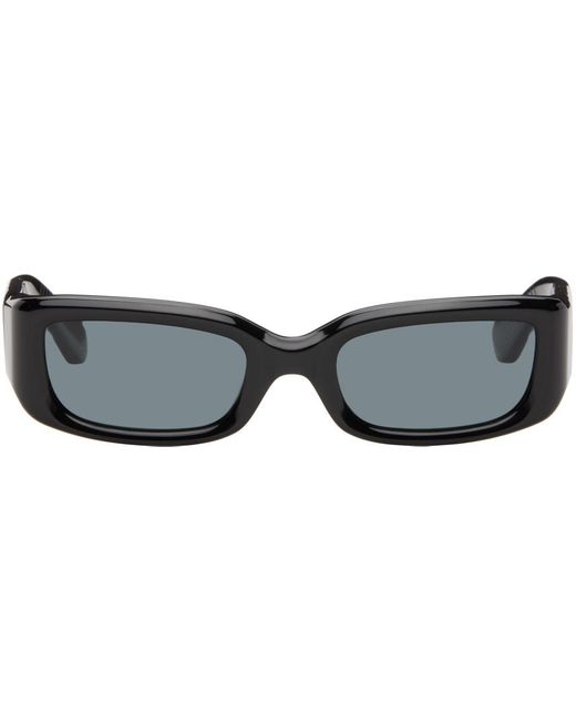 Second/Layer Black 'The Rev' Sunglasses for men