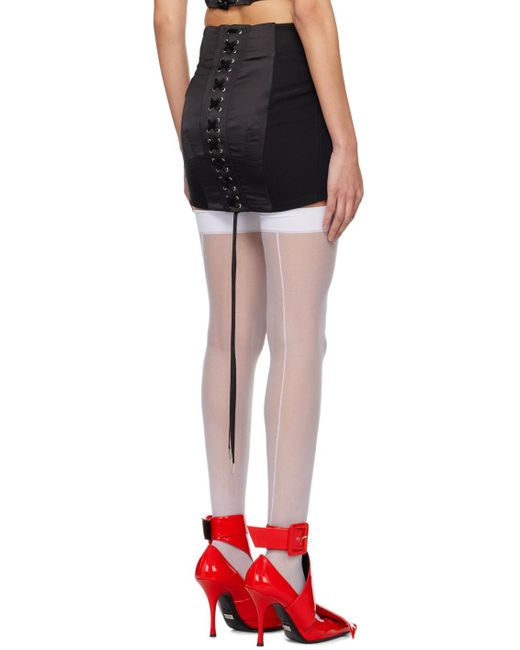 Jean Paul Gaultier Black 'The Satin' Miniskirt