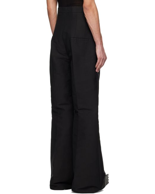Rick Owens Black Hollywood Dirt Bolan Trousers for men