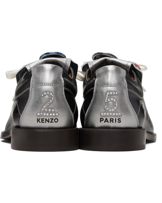 KENZO Black Paris Striker' Bow Derbys for men