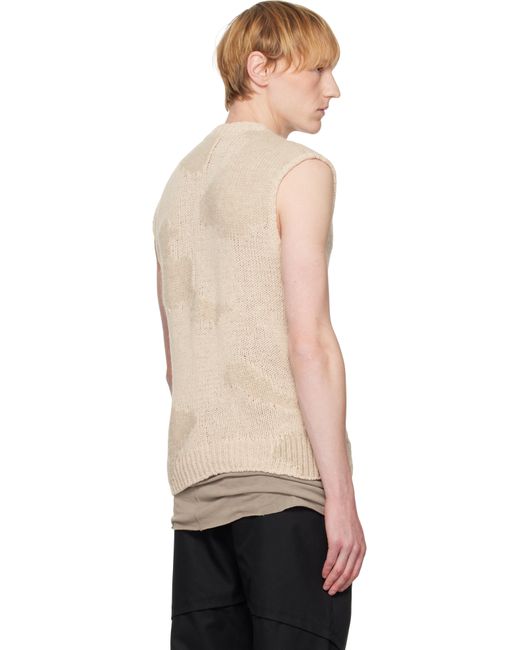HELIOT EMIL Black Ophiolite Knit Vest for men
