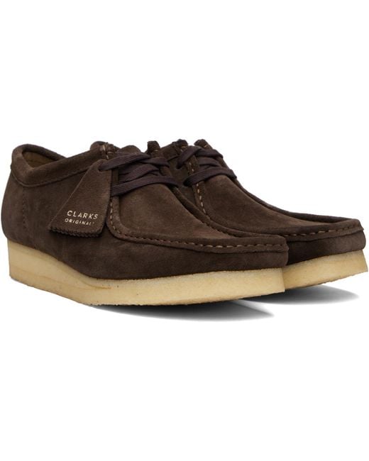 Clarks Black Wallabee Derbys for men