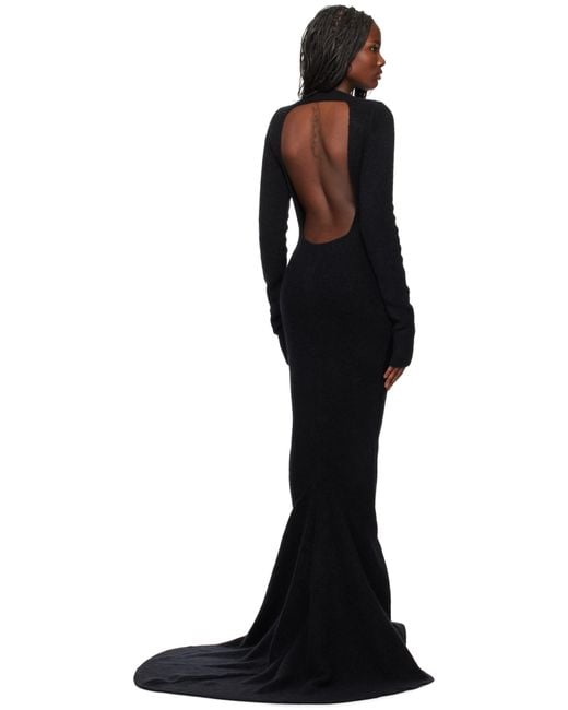 Rick Owens Black Porterville Luna Maxi Dress