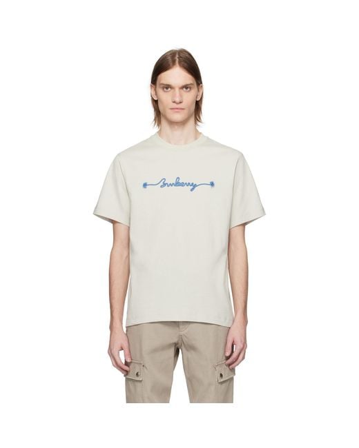 Burberry Multicolor Knot Logo Cotton T-Shirt for men
