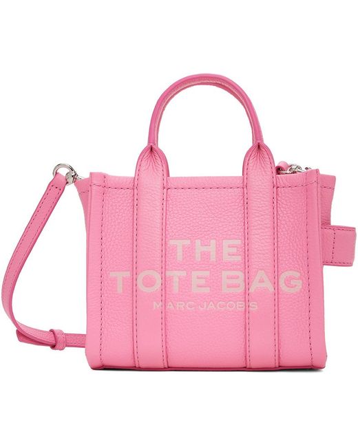 Mini cabas 'the tote bag' rose en cuir Marc Jacobs en coloris Pink