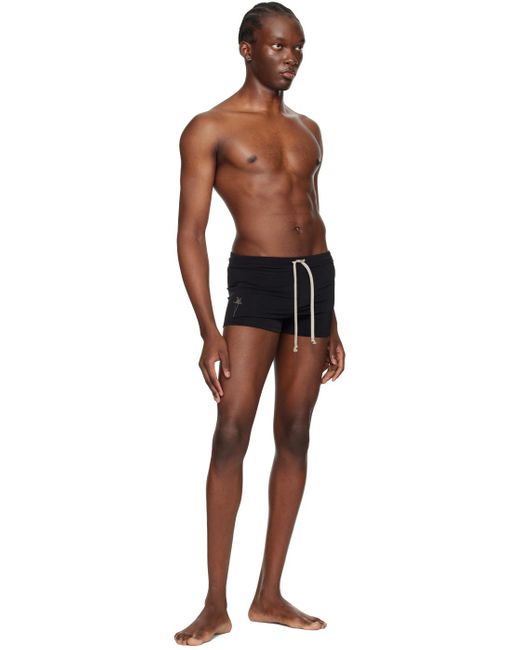 Rick Owens Black Champion Edition Swim Shorts for men
