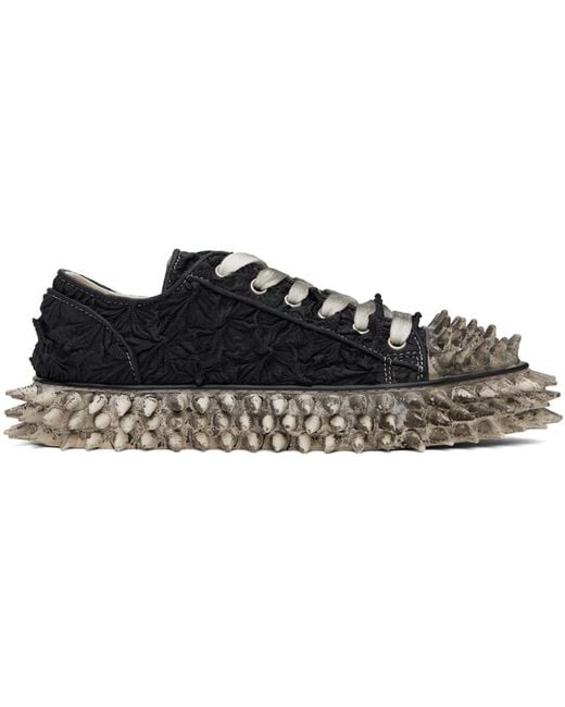 Doublet Porcupine Textured Faux-Leather Sneakers in Black | Lyst