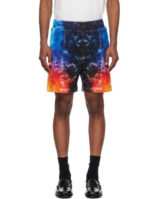 Casablanca Blue Gradient Towelling Shorts for men