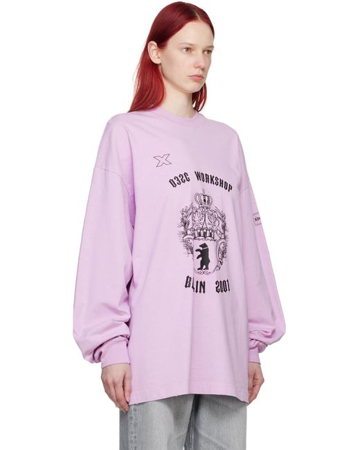 032c Pink Bär Long Sleeve T-shirt