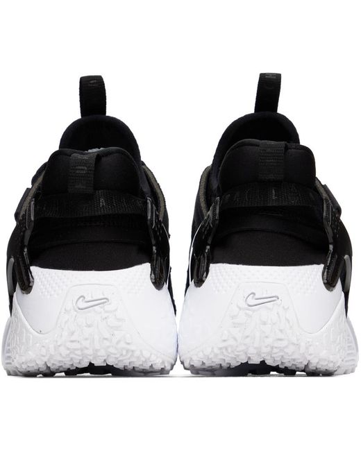 Nike Black & White Air Huarache Craft Sneakers