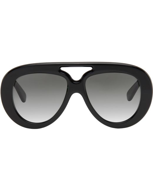 Loewe Black Curvy Sunglasses for men