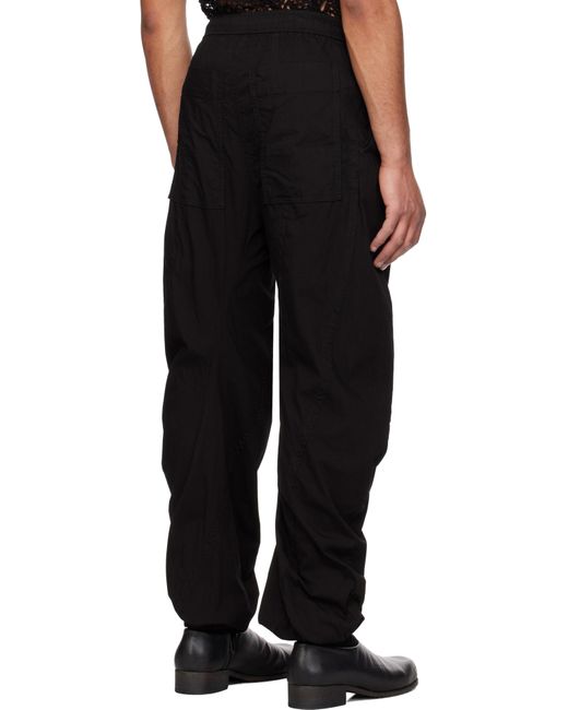 メンズ Julius ブラック Hellion Curved トラウザーズ Black