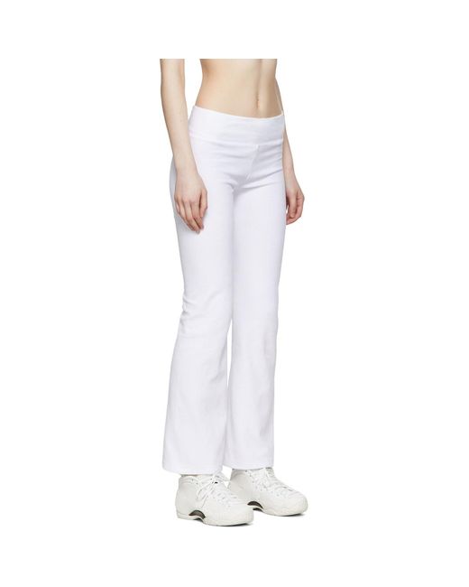Bernhard Willhelm White Cotton Lounge Pants