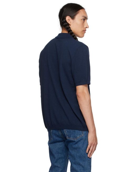 A.P.C. Blue . Navy Jacky Polo for men