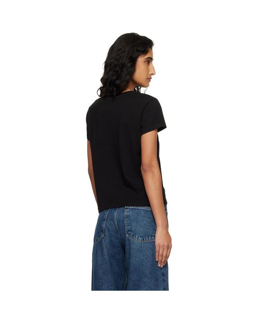 Agolde Black Long Line Adine T-Shirt