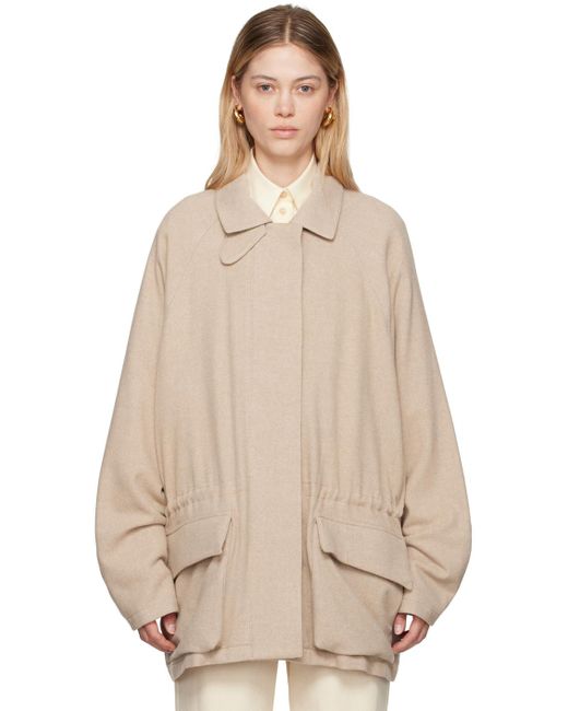 LE17SEPTEMBRE Natural Wool Drawstring Jacket