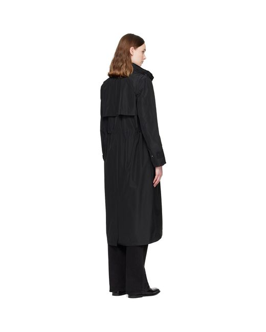 Mackage Black Magdelena Maxi-Length Raincoat