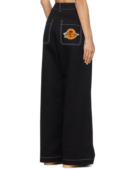 Moncler Genius Moncler X Palm Angelsコレクション ブラック コントラスト トラウザーズ Black