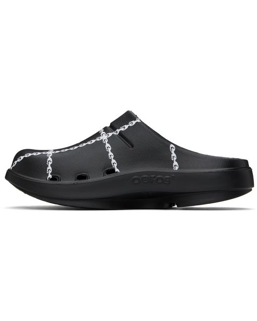 Undercover Black Oofos Edition Oocloog Limited Mules for men