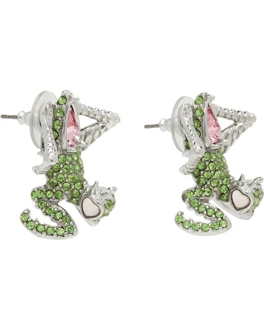 Collina Strada Green Mantis Earrings