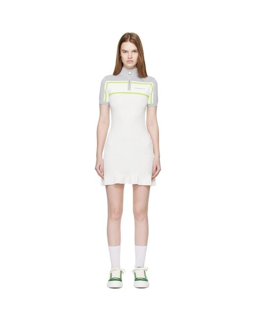 Casablanca Black Tennis Polo Minidress
