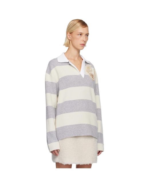 Moncler Multicolor Off- Long Sleeve Polo